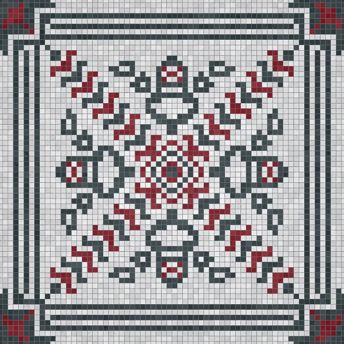 Gerahmter Druck : Mosaik-Steinplatten-Hintergrund, lückenloser Vektormuster. Gerahmter Druck : Mosaik-Steinplatten-Hintergrund, lückenloser Vektormuster.