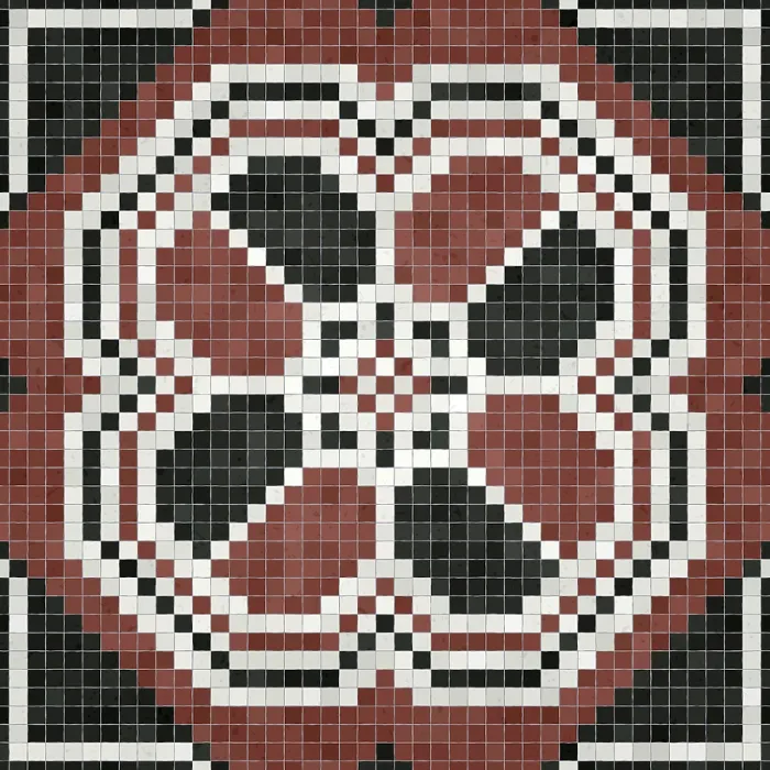 Gerahmter Druck : Mosaik-Steinplatten-Hintergrund, lückenloser Vektormuster. Gerahmter Druck : Mosaik-Steinplatten-Hintergrund, lückenloser Vektormuster.