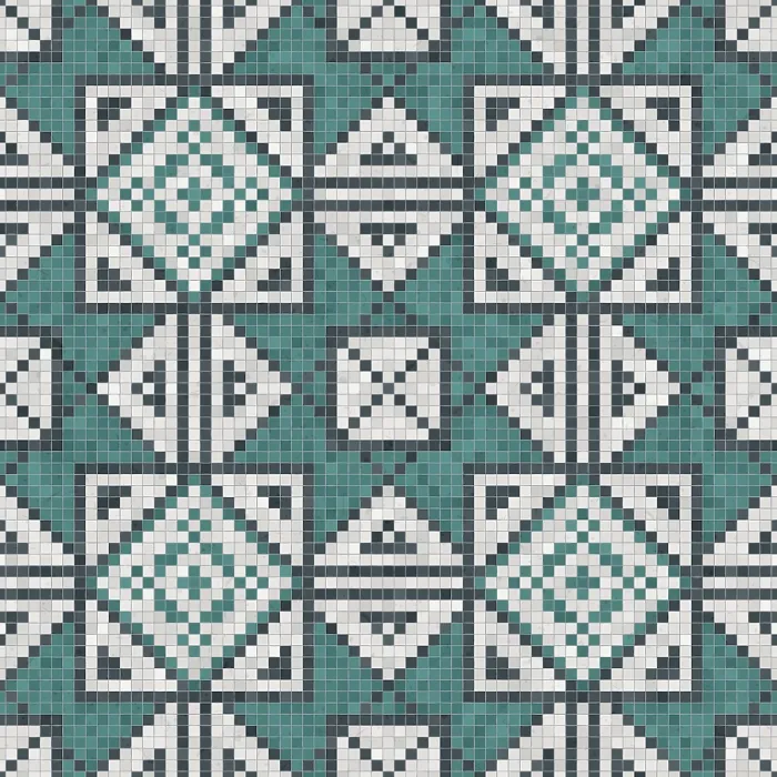 Gerahmter Druck : Mosaik-Steinplatten-Hintergrund, lückenloser Vektormuster. Gerahmter Druck : Mosaik-Steinplatten-Hintergrund, lückenloser Vektormuster.
