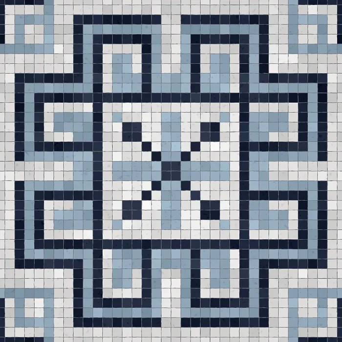 Gerahmter Druck : Mosaik-Steinplatten-Hintergrund, lückenloser Vektormuster. Gerahmter Druck : Mosaik-Steinplatten-Hintergrund, lückenloser Vektormuster.