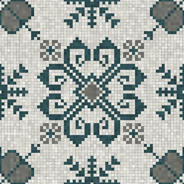 Gerahmter Druck : Mosaik-Steinplatten-Hintergrund, lückenloser Vektormuster. Gerahmter Druck : Mosaik-Steinplatten-Hintergrund, lückenloser Vektormuster.