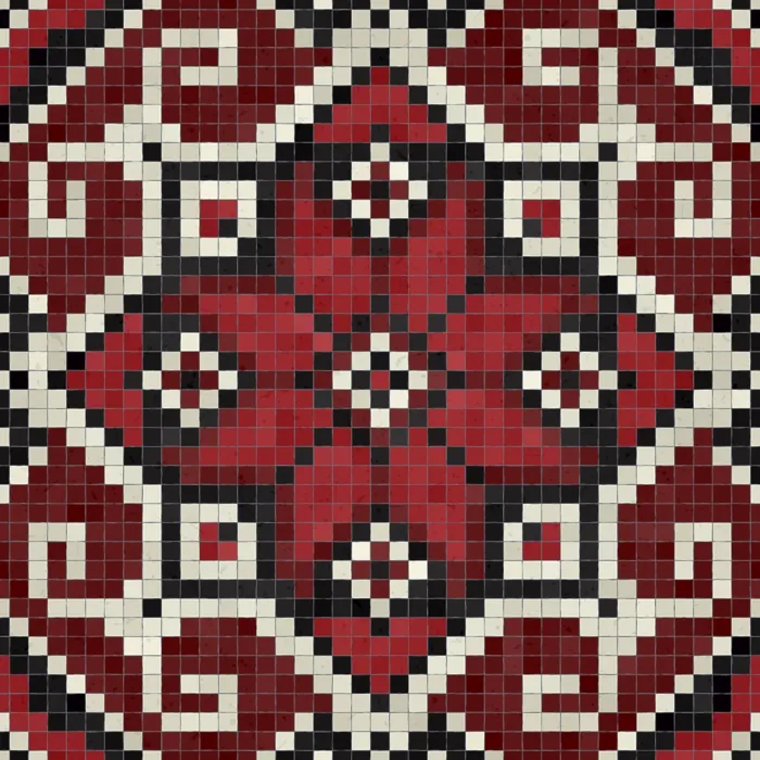 Gerahmter Druck : Mosaik-Steinplatten-Hintergrund, lückenloser Vektormuster. Gerahmter Druck : Mosaik-Steinplatten-Hintergrund, lückenloser Vektormuster.