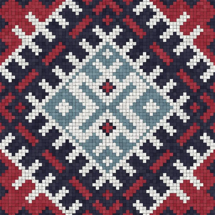 Gerahmter Druck : Mosaik-Steinplatten-Hintergrund, lückenloser Vektormuster. Gerahmter Druck : Mosaik-Steinplatten-Hintergrund, lückenloser Vektormuster.