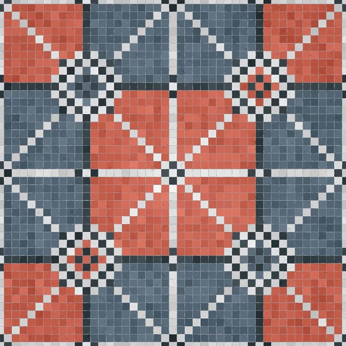 Gerahmter Druck : Mosaik-Steinplatten-Hintergrund, lückenloser Vektormuster. Gerahmter Druck : Mosaik-Steinplatten-Hintergrund, lückenloser Vektormuster.