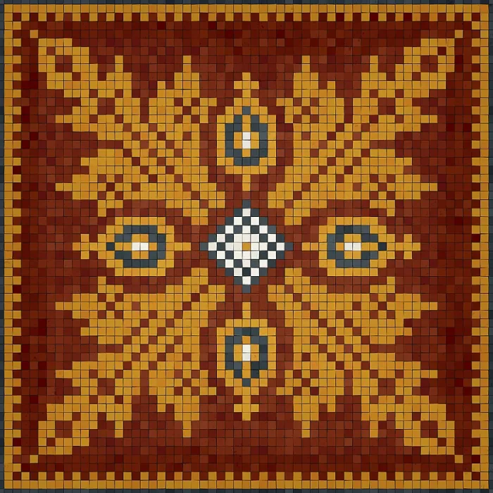 Gerahmter Druck : Mosaik-Steine Vektor-Hintergrund Gerahmter Druck : Mosaik-Steine Vektor-Hintergrund