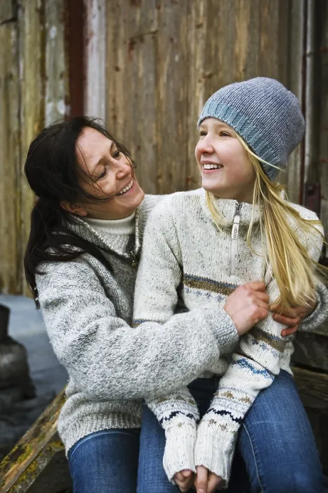 Gerahmter Druck : Mutter und Tochter Gerahmter Druck : Mutter und Tochter