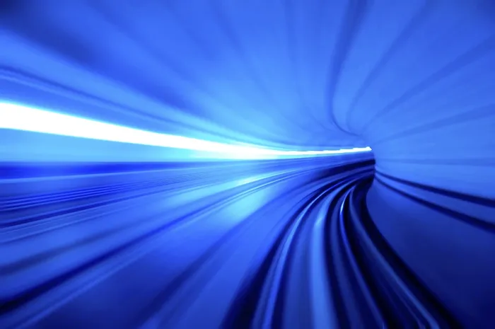 Gerahmter Druck : Bewegung schnell im Tunnel. Gerahmter Druck : Bewegung schnell im Tunnel.