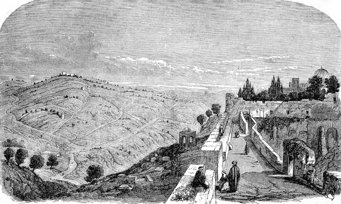 Gerahmter Druck : Der Berg der Oliven, Kapitel 24. Gerahmter Druck : Der Berg der Oliven, Kapitel 24.