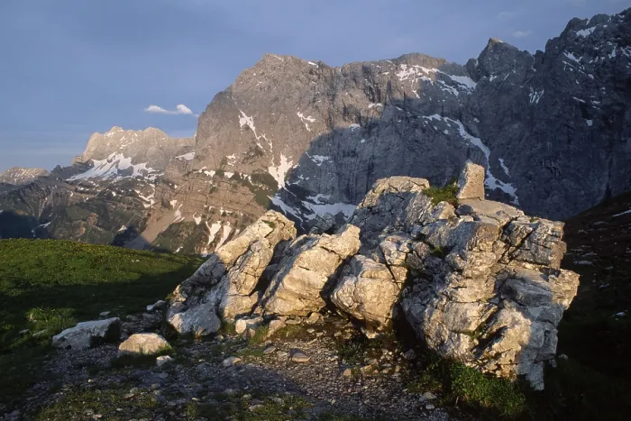 Gerahmter Druck : Berg Spritzkarspitze, Karwendelgebirge. Gerahmter Druck : Berg Spritzkarspitze, Karwendelgebirge.