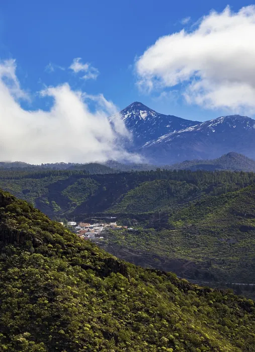 Gerahmter Druck : Bergwanderung zum Risco Blanco, Aussicht auf den Teide. Gerahmter Druck : Bergwanderung zum Risco Blanco, Aussicht auf den Teide.