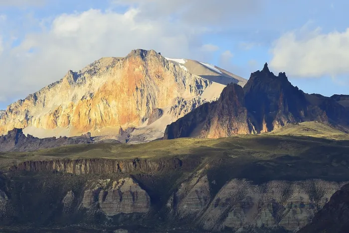 Gerahmter Druck : Berglandschaft im Abendlicht. Gerahmter Druck : Berglandschaft im Abendlicht.