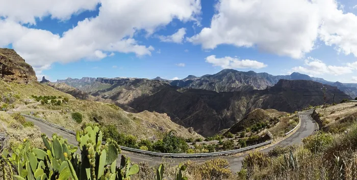Gerahmter Druck : Berge der Caldera de Tejeda Gerahmter Druck : Berge der Caldera de Tejeda