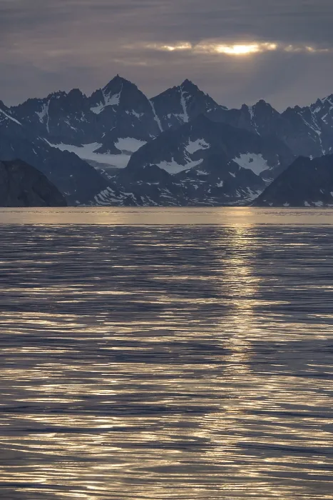 Gerahmter Druck : Berge im Abendlicht. Gerahmter Druck : Berge im Abendlicht.