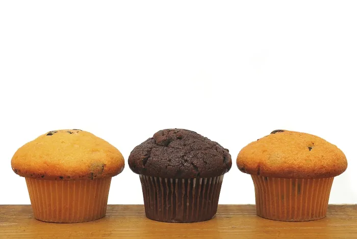 Gerahmter Druck : Drei Muffins Gerahmter Druck : Drei Muffins