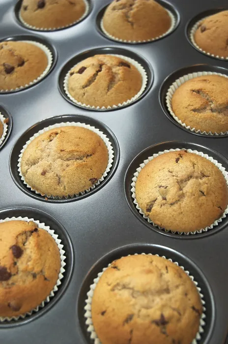 Gerahmter Druck : Muffins auf einem Tablett. Gerahmter Druck : Muffins auf einem Tablett.
