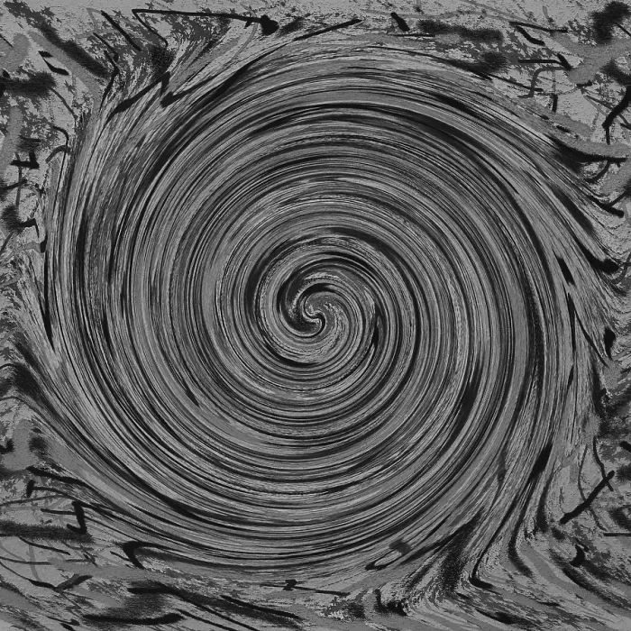 Gerahmter Druck : Farbige Abstraktion in Form einer Spiral. Gerahmter Druck : Farbige Abstraktion in Form einer Spiral.