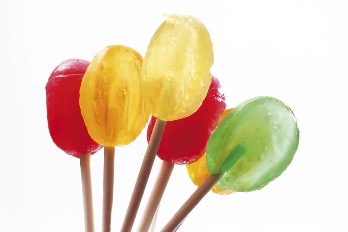 Gerahmter Druck : Buntfarbene Lutscher Gerahmter Druck : Buntfarbene Lutscher