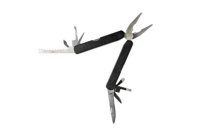 Gerahmter Druck : Ein Multitool mit verschiedenen Werkzeugen. Gerahmter Druck : Ein Multitool mit verschiedenen Werkzeugen.