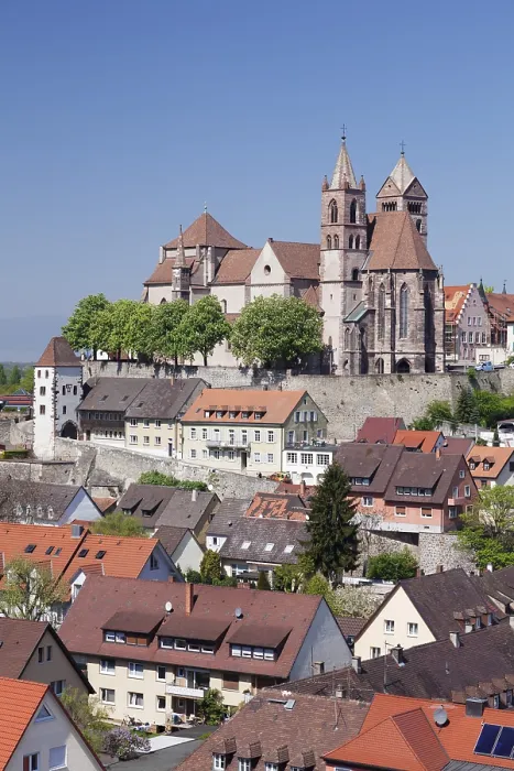 Gerahmter Druck : Münsterberg mit Münster St Gerahmter Druck : Münsterberg mit Münster St