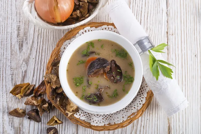 Gerahmter Druck : Pilzsuppe Gerahmter Druck : Pilzsuppe