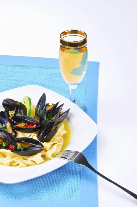 Gerahmter Druck : Mussels