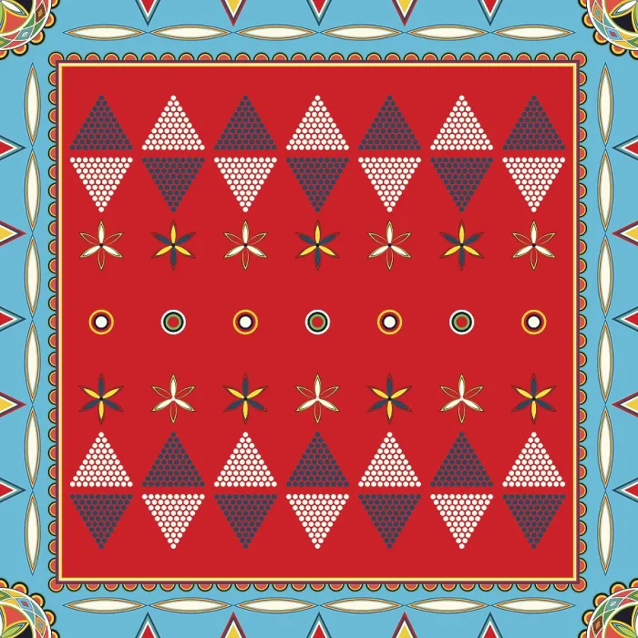 Gerahmter Druck : Najdi-Ornament-Muster Gerahmter Druck : Najdi-Ornament-Muster