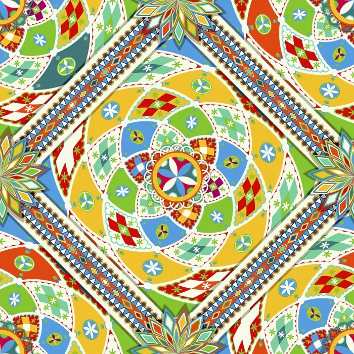 Gerahmter Druck : Najdi-Ornament-Muster Gerahmter Druck : Najdi-Ornament-Muster