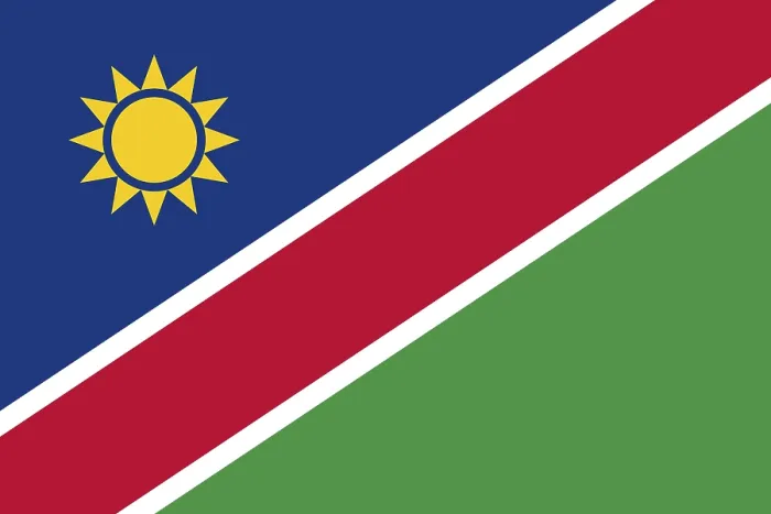 Gerahmter Druck : Flagge Namibias Gerahmter Druck : Flagge Namibias