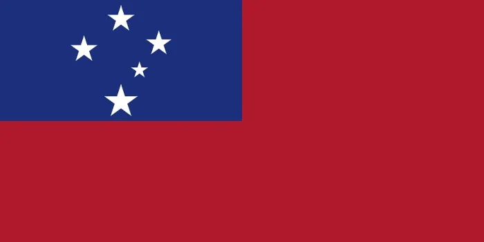 Gerahmter Druck : Flagge von Samoa Gerahmter Druck : Flagge von Samoa