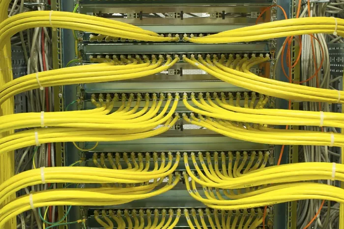 Gerahmter Druck : Netzwerk-LAN-Anschlusspanel Gerahmter Druck : Netzwerk-LAN-Anschlusspanel