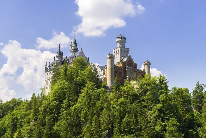 Gerahmter Druck : Schloss Neuschwanstein im Sommer. Gerahmter Druck : Schloss Neuschwanstein im Sommer.