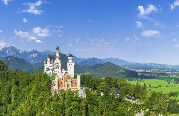 Gerahmter Druck : Schloss Neuschwanstein im Sommer Gerahmter Druck : Schloss Neuschwanstein im Sommer