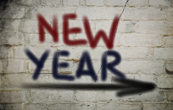 Gerahmter Druck : Neujahrskonzept Gerahmter Druck : Neujahrskonzept