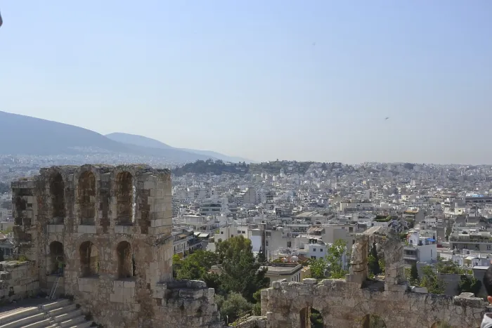 Gerahmter Druck : Schöner Tag in Athen. Gerahmter Druck : Schöner Tag in Athen.