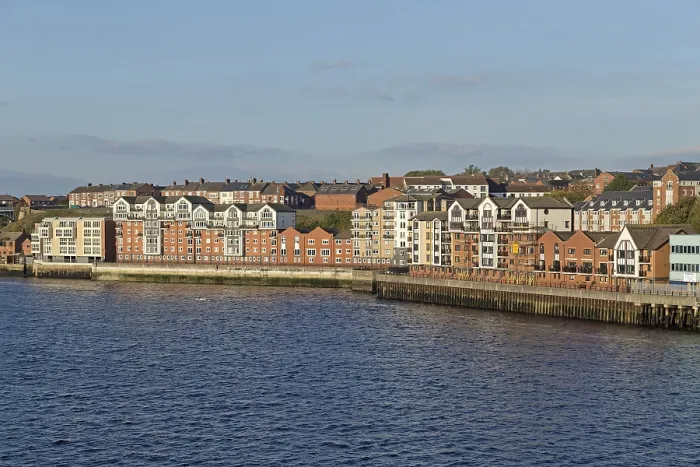Gerahmter Druck : North Shields am River Tyne
