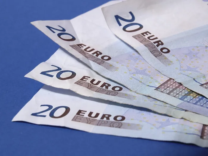 Gerahmter Druck : Notizen Euro Gerahmter Druck : Notizen Euro