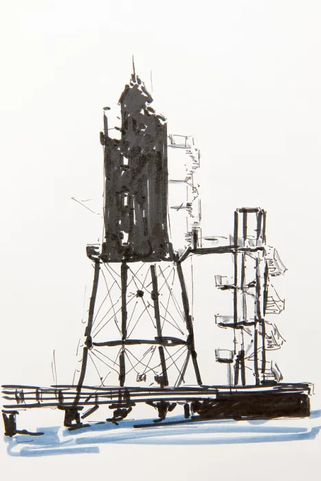 Gerahmter Druck : Obereversand-Leuchtturm in Dorum-Neufeld, Niedersachsen, Deutschland Gerahmter Druck : Obereversand-Leuchtturm in Dorum-Neufeld, Niedersachsen, Deutschland