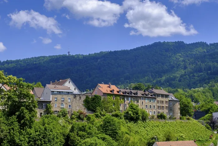 Gerahmter Druck : Oberstadt mit Pfänder, Bregenz Gerahmter Druck : Oberstadt mit Pfänder, Bregenz
