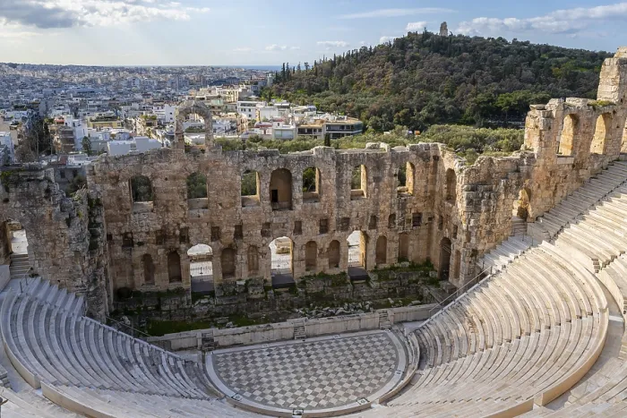 Gerahmter Druck : Odeon von Herodes Atticus, Akropolis Gerahmter Druck : Odeon von Herodes Atticus, Akropolis