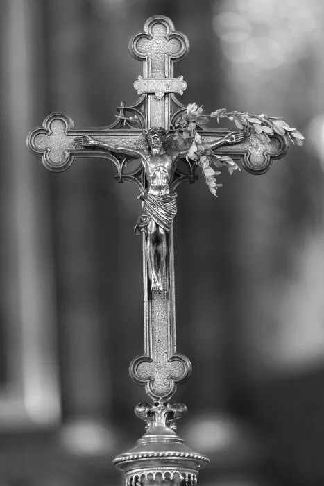 Gerahmter Druck : Altes Altarkreuz Gerahmter Druck : Altes Altarkreuz