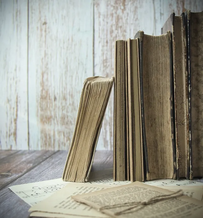 Gerahmter Druck : Alte Bücher Gerahmter Druck : Alte Bücher
