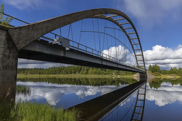 Gerahmter Druck : Alte Brücke an der E10, Schweden. Gerahmter Druck : Alte Brücke an der E10, Schweden.