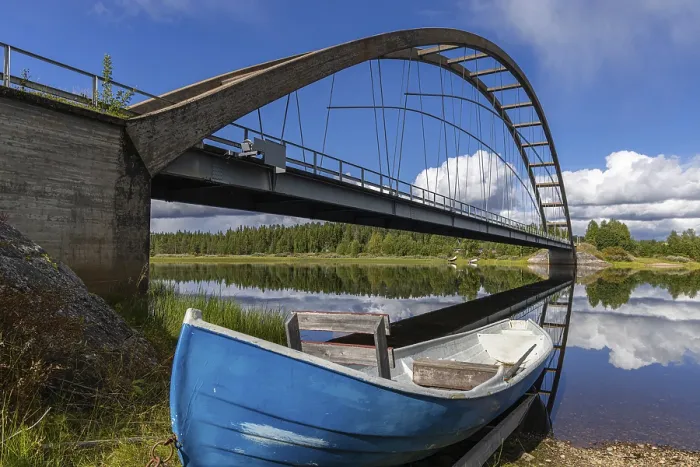Gerahmter Druck : Alte Brücke an der E10, Schweden. Gerahmter Druck : Alte Brücke an der E10, Schweden.