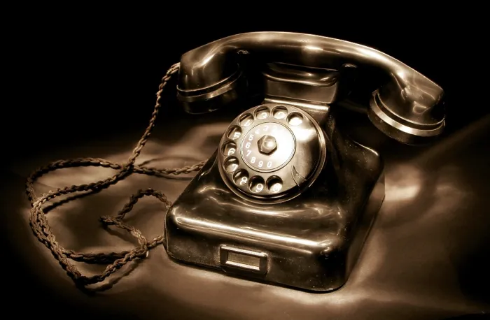 Gerahmter Druck : Altes Telefon Gerahmter Druck : Altes Telefon