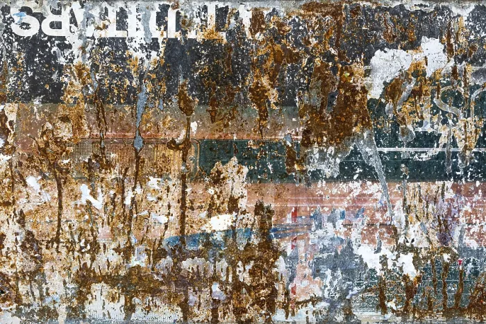 Gerahmter Druck : Alte Textur einer Werbetafel, Papier. Gerahmter Druck : Alte Textur einer Werbetafel, Papier.