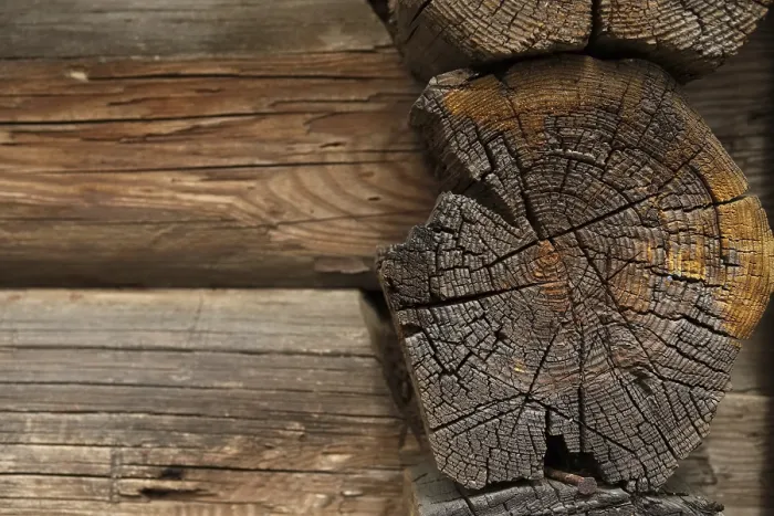 Gerahmter Druck : Altes Holzbalken. Wandpfette Gerahmter Druck : Altes Holzbalken. Wandpfette