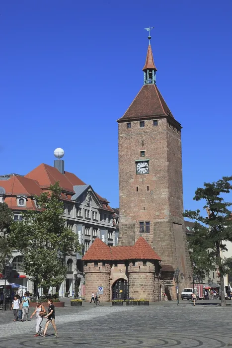 Gerahmter Druck : Im alten Stadtkern von Nürnberg. Gerahmter Druck : Im alten Stadtkern von Nürnberg.