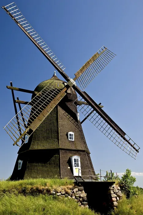 Gerahmter Druck : Alte Windmühle, Melby, Dänemark. Gerahmter Druck : Alte Windmühle, Melby, Dänemark.