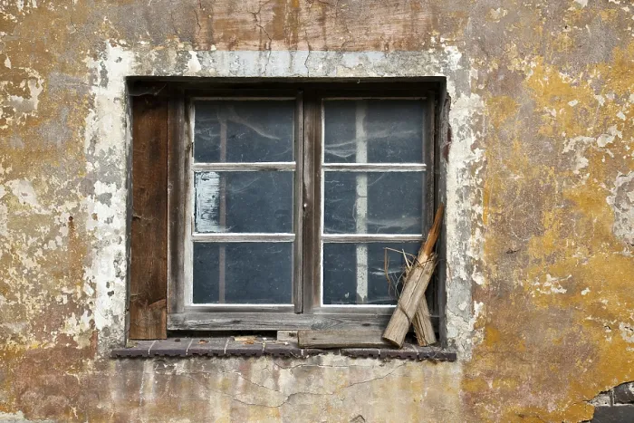 Gerahmter Druck : Altes Fenster