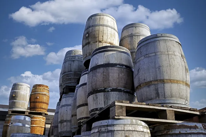 Gerahmter Druck : Alte Weinkisten Gerahmter Druck : Alte Weinkisten